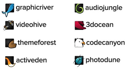 Envato Marketplace Brand logos